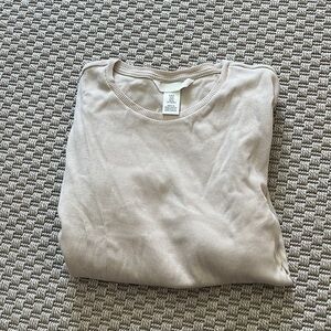 NWOT H&M Modal Cotton Long Sleeve Beige